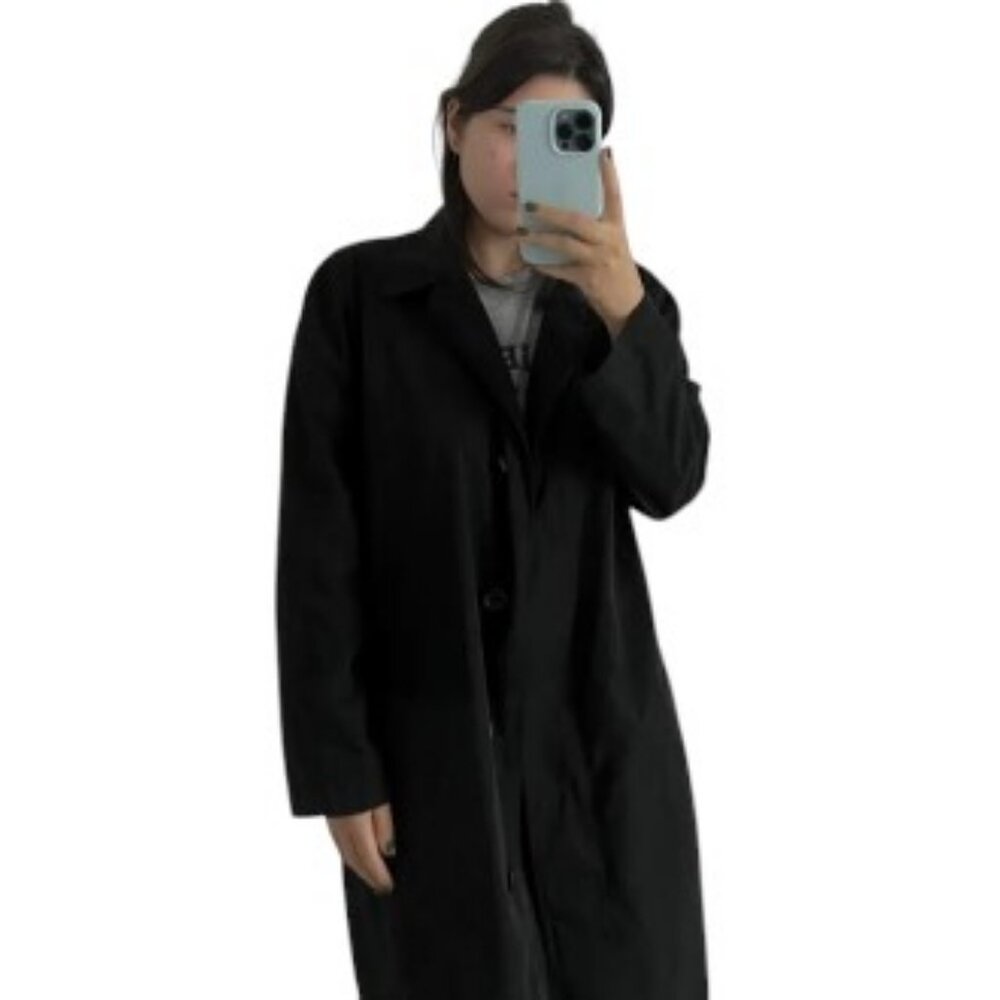 Escada Sport black trench coat size 40